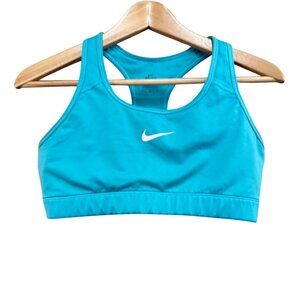 Nike Dri-Fit Womens Racerback Sports Bra Blue Size L